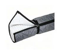 Manchon isolant pour tuyau de climatiseur portable, cache pour conduit d'évacuation, manchon isolant avec sangles à boucles réglables, pour tuyaux d'évacuation de 5'' à 5,9" de diamètre (Gray,Zipper)