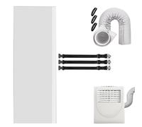 Manchon isolant universel for climatiseur portable de 140 cm - Couvercle for tuyau d'échappement de 5 à 6,26 pouces de diamètre, améliore le refroidissement.(White)