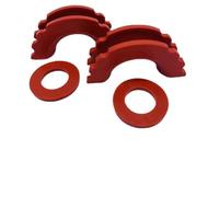 Manchon isolateur de manille en caoutchouc robuste rouge - Housse de crochet en forme de U pour sangle de remorquage de treuil, convient pour remorque ATV