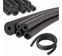 Manchon Isolation Tuyau Chauffage Ignifuge et Étanche en Mousse Souple Isolant Pour Tuyau de Climatisation, Pour Système HVAC Antigel et Protection des Poignées(43mmx15mmx1.8m)