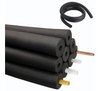 Manchon Isolation Tuyau Thermique Ignifuge Étanche, Isolation Tuyaux Chauffage Pour Protection Antigel Extérieure, Tuyau en Mousse Épaisseur 13mm│15mm│20mm│30mm(6mmx13mmx2.0m)