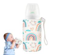 Manchon Isolé Pour Biberon | Housse Isolante Pour Bouteille De Lait | Cuir PU, Non Électrique, Manchon D'isolation Du Lait Maternel, Fournitures De Réchauffement Du D'alimentation Pour Bébé,