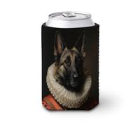 Manchon isotherme doux pour canette de bière, beau chien à l'aspect royal pour fête, plage, événement, maison