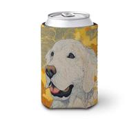 Manchon isotherme pour canette de bière, motif chien golden retriever, art japonais, pour fête, plage, événement, maison