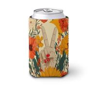 Manchon isotherme pour canette de bière, motif « Hand in A Peace » - Pour fête, plage, événement, maison