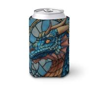 Manchon isotherme pour canette de bière, verre teinté dragon pour fête, plage, événement, maison
