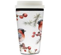 Manchon isotherme réutilisable en néoprène pour boissons froides, baies d'hiver, convient aux tasses de 946 ml