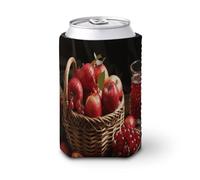Manchon isotherme réutilisable, motif fruits rouges dans un panier, manchon amusant et durable en néoprène pour boissons froides et chaudes, porte-boisson pour café glacé