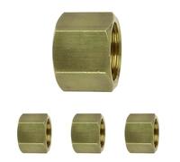 Manchon laiton égal à butée femelle 15x21 (Lot de 4)