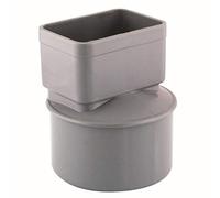 Manchon/Manchette PVC Ø 100 pour sortie gouttiere 82 x 56 mm