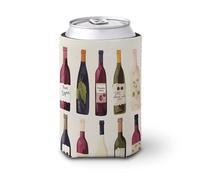 Manchon mignon pour bouteille de vin pour boissons froides, durable, réutilisable, isolé, compatible avec la plupart des types de tasses