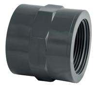 Manchon mixte PVC (femelle à coller diam. 63 - femelle à visser 2")