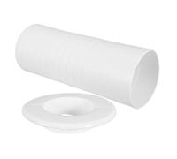 Manchon Mural PVC Blanc pour Tuyaux de Climatiseur, Protection | Résistant aux UV Intempéries, Finition Soignée, pour Murs Intérieurs, Protection Renforcée des Parois
