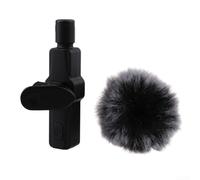 Manchon pare-vent pour microphone à bouton de 58 mm pour environnements extérieurs, offre une réduction du bruit pour une capture vocale plus claire (0,5 mm)