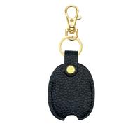 Manchon porte-clés en cuir : 25 g de protection de clé rétro, utilise largement la boîte de support mince, couvercle du porte-clés minimaliste | Accessoire chic pour femme et homme, noir, Consulte la
