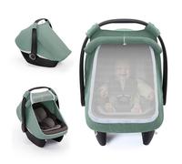 Manchon pour bébé avec fenêtre double couche et tissu respirant en gaze de coton coupe-vent, pare-soleil pour nouveau-né