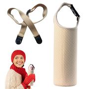 Manchon pour bouteille d'eau - Housse de protection pour bouteille d'eau | Options de transport polyvalentes - Pochette fourre-tout isotherme pour bouteille d'eau, sangle de support portable pour