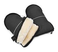 Manchon pour poussette en laine de mouton CHRIST - malgré le gel, MOFFY est le chauffe-mains idéal lors de promenades avec votre bébé, fourrure médicale, manipulation facile, manchon en gris