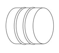 Manchon pour Raccorder 2 Gaines souples de diamètre 350 mm - ACC766