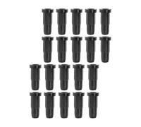 Manchon pour Roulettes Pivotantes, Insert PP Noir, 8x38 MM | Protection pour Sols Durs, Ajustement Sécurisé, Rétrofit Facile, Usage Bureau et Atelier, Tige 8mm