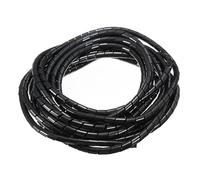 Manchon protecteur de câble en spirale, Tube d'enroulement de câble spiralé de 4 mm de diamètre intérieur, 5 ou 10 mètres, paquet de 1(Black,5 meter)