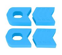 Manchon protection de manivelle vélo en Silicone, 1 paire, botte protection bras pour manivelle de vélo route et montagne, housse anti-rayures (Bleue)