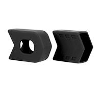 Manchon protection de manivelle vélo en Silicone, 1 paire, botte protection bras pour manivelle de vélo route et montagne, housse anti-rayures (Noire)