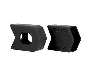 Manchon protection de manivelle vélo en Silicone, 1 paire, botte protection bras pour manivelle de vélo route et montagne, housse anti-rayures (Noire)