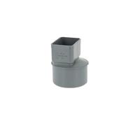 Raccord / Manchon PVC Ø 100 pour sortie gouttiere Aluminium 82 x 56 mm