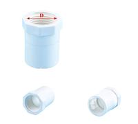 Manchon Pvc Connecteur de tuyau en PVC blanc, 20~50mm, for Irrigation jardin, Tee-shirt Direct, coude, pince Joint pour meubles(Female Thread Direct,40mm)