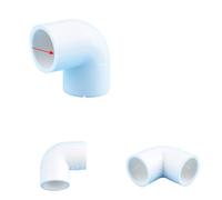Manchon Pvc Connecteur de tuyau en PVC blanc, 20~50mm, for Irrigation jardin, Tee-shirt Direct, coude, pince Joint pour meubles(90 degrees Elbow,40mm)