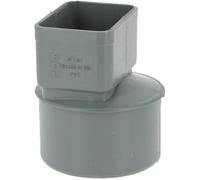 Manchon PVC O100 pour sortie tube alu 82x56mm gris MTAL