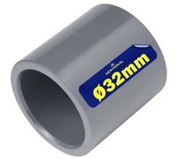 Manchon PVC U Ø 32 mm Utilisé pour Assembler Deux Tuyaux avec de la Colle - Garantie de 10 Ans - MONTERAL