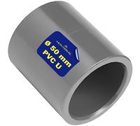 Manchon PVC U Ø 50 mm Collage Adhésif de Deux Tuyaux Garantie de 10 Ans - MONTERAL