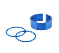 Manchon réducteur de pédalier en alliage d'aluminium de 24 mm à 22 mm pour pédalier Sram, anneau adaptateur d'arbre central de vélo, design léger (bleu)