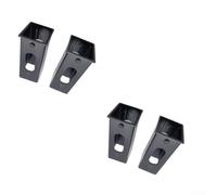 Manchon réducteur en plastique pour équipement de gym 40 mm de diamètre | Convertit les trous de 50 mm en 40 mm, design creux, lot de 4, plastique noir, facile à installer