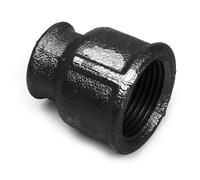 Manchon Réduit FF - Fonte Malléable Noire - Raccord Réducteur - 110°C - 25 Bar