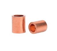 Manchon rond cuivre sertissage Embouts ronds en cuivre de taille M1 à M10, raccords boucle sertir, Clip fixation circulaire for serre-câble acier(Size M5 15pcs)