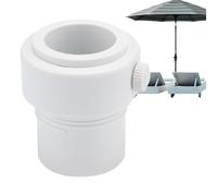Manchon stabilisateur pour parasol de piscine | PVC, s'adapte aux trous de 3,81 cm et 3,43 cm | Adaptateur pour pont Baja et manchon de piscine | Réduit les oscillations, ajustement sûr