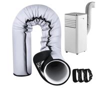 Manchon thermique pour tube de climatiseur - Manchon d'isolation AC pour tuyaux d'échappement de 12,7 cm et 15 cm de diamètre | Couvercle de tuyau AC isolé pour la protection de la chaleur |