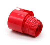 Manchon thermorétractable pour câble 1M Film Wrap Case Câble Manchon 18650 PVC Thermorétractable Tube Rouge Largeur 29.5mm ~ 280mm Électrique Rétractable(140mm)