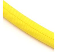 Manchon tressé extensible en PET à fermeture automatique pour câbles - 1/2/5 m - Organiseur de câbles à fermeture automatique - Jaune - 5 mm - 1 m