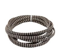 Manchon tressé Gaine tressée Extensible, Presse-étoupe en Pet serré de Longueur 3/5/10m, Manchon câble Protection Haute densité 1 pièce(Gold Black,10MMx10 Meters)
