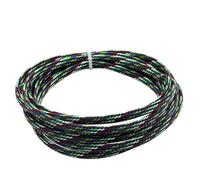 Manchon tressé Gaine tressée Extensible, Presse-étoupe en Pet serré de Longueur 3/5/10m, Manchon câble Protection Haute densité 1 pièce(Purple,6MMx10 Meters)