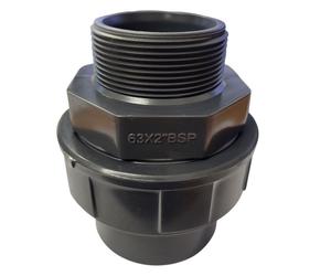 Manchon union 3 pièces PVC pression femelle/fileté 63 par 2 pouce - FITT