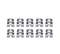 Manchons à œillets Durables pour Tête de 25-2, 10 Pièces, Remplacement pour Tondeuse à Gazon, Aluminium de Haute qualité 1.6cm