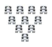 Manchons à œillets Durables pour Tête de 25-2, 10 Pièces, Remplacement pour Tondeuse à Gazon, Aluminium de Haute qualité 1.6cm