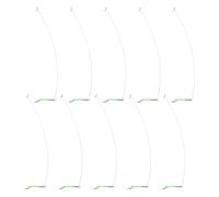 Manchons d ' alimentation en acier inoxydable, 10 pièces, diviseur de crochet d ' équilibre à lame unique, Tube lumineux, connecteur d ' équilibre de pêche, accessoires d ' équipement de pêche