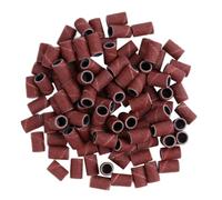 Manchons de bandes de ponçage des ongles, 100 pièces, bande lime à ongles professionnelle 120# avec embout pour accessoire manucure, bandes perçage