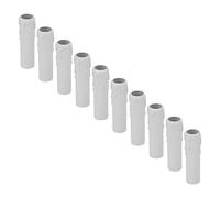 Manchons de bougie de lustre, couvercles de douille de bougie goutte à goutte de 4 pouces, couverture de lumière de lustre en cire Vintage de Simulation 10 pièces (Blanche)